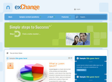 Exchange Joomla Template