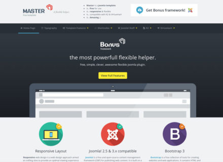 Master Joomla Template